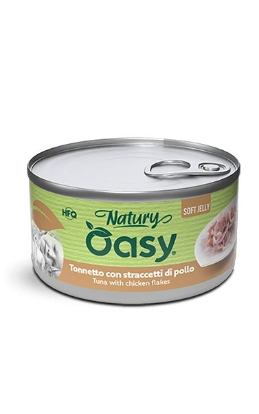 Oasy Natury Soft Jelly Tuńczyk z Kurczakiem Dla Kota Puszka 85g