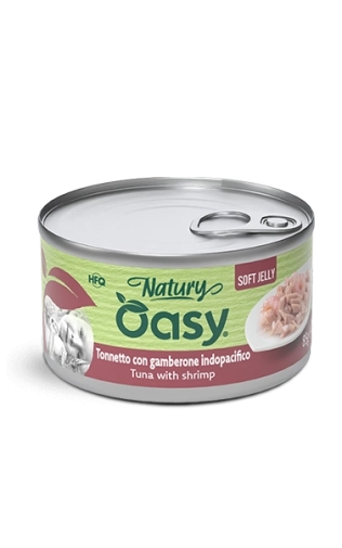Oasy Natury Soft Jelly Tuńczyk z Krewetkami Dla Kota Puszka 85g