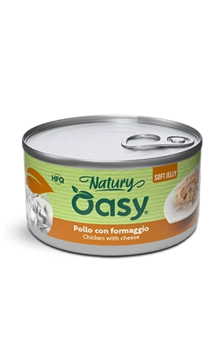 Oasy Natury Soft Jelly Kurczak z Serem Dla Kota Puszka 85g
