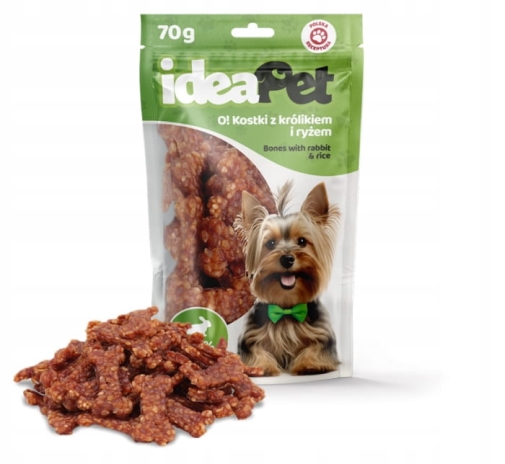 IdeaPet O! Kostki z Królikiem i Ryżem 70g
