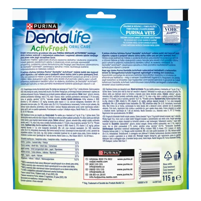 Purina Dentalife Activfresh Small 115g