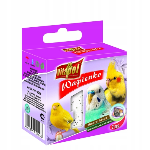 Vitapol Wapienko Dla Ptaków Z Muszelkami 2szt/40g