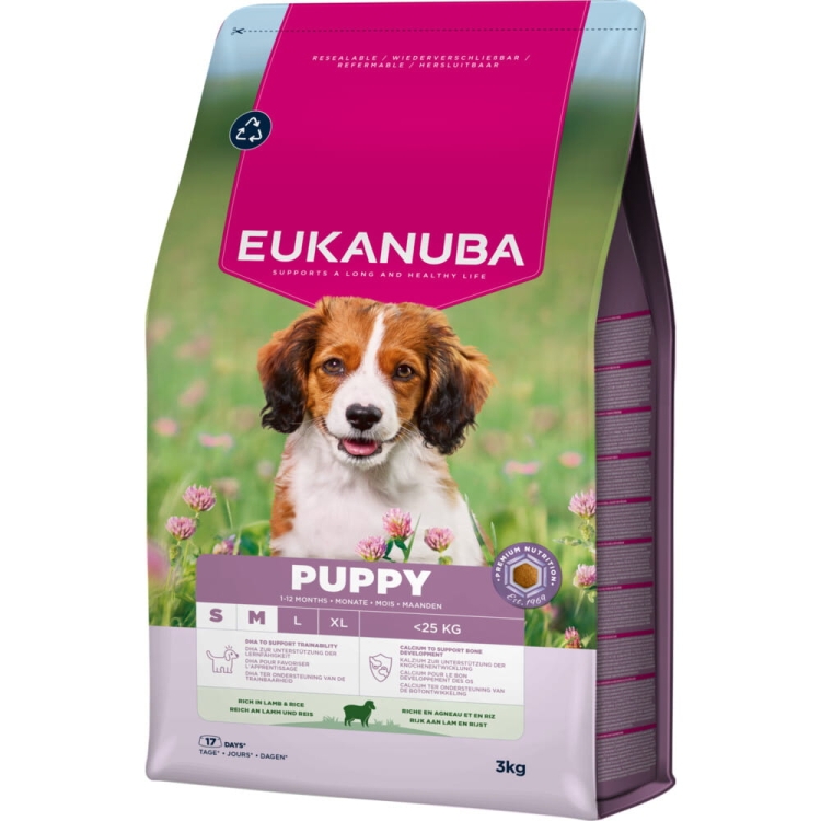 Eukanuba Puppy S&M Lamb&Rice  3kg