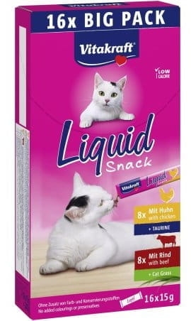 Vitakraft Cat Liquid Snack Megapack Murczak / Wołowina 16szt x 15g