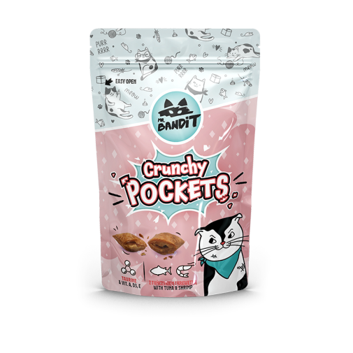 Mr. Bandit Crunchy Pockets dla Kota z Tuńczykiem i Krewetkami 40g