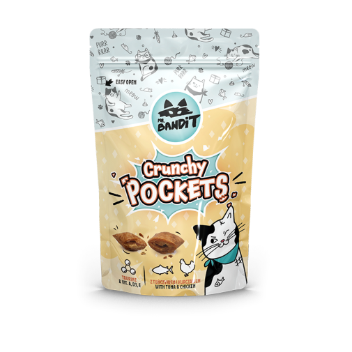 Mr. Bandit Crunchy Pockets dla Kota z Tuńczykiem i Kurczakiem 40g
