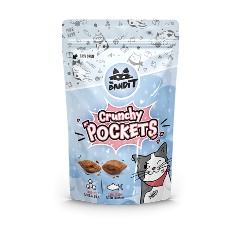 Mr. Bandit Crunchy Pockets dla Kota z Łososiem 40g