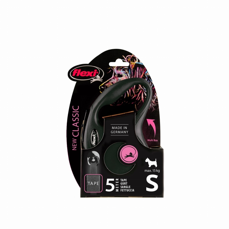 Flexi Smycz New Classic Compact "S" 5m-15kg Czarna