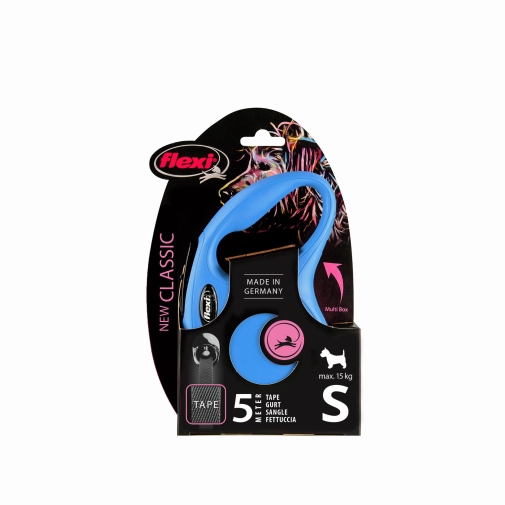 Flexi Smycz New Classic Compact "S" 5m-15kg Niebieska