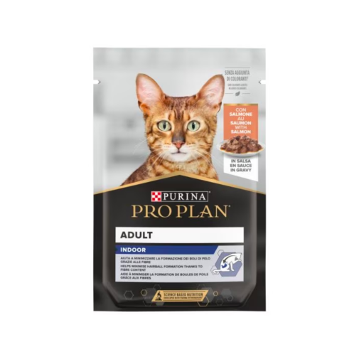 Pro Plan Cat Saszetka 85g Indoor z Łososiem w sosie