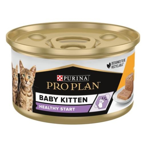 Pro Plan Cat Puszka 85g BabyKitten Mus z Kurczakiem