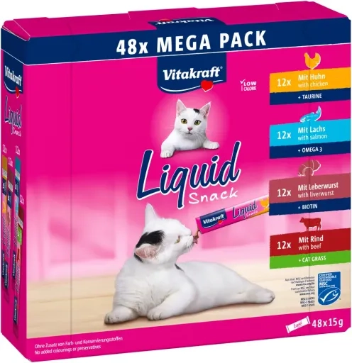 Vitakraft Cat Liquid Snack Megapack Mix Smaków 48szt x 15g
