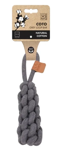 M-Pets Zabawka Dla Psa Coto Lop Bar - Szarpak 22cm Szary