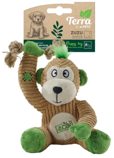 M-Pets Zabawka Dla Psa Pluszowa TERRA ECO - Małpka Zuzu 18cm