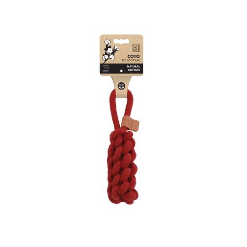 M-Pets Zabawka Dla Psa Coto Lop Bar - Szarpak 22cm Czerwony