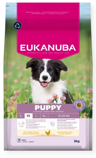 Karma Dla Psa Eukanuba Puppy Medium Kurczak 3kg