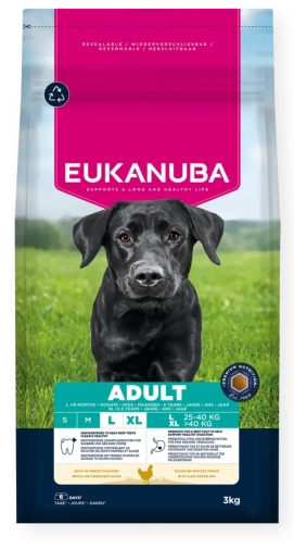 Eukanuba Adult L&XL Breed Kurczak 3kg