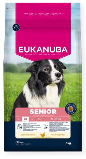Karma Dla Psa Eukanuba Caring Senior Medium Breed Kurczak 3kg