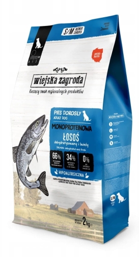 Wiejska Zagroda Dla Psów Monobiałkowa S/M Łosoś 2kg