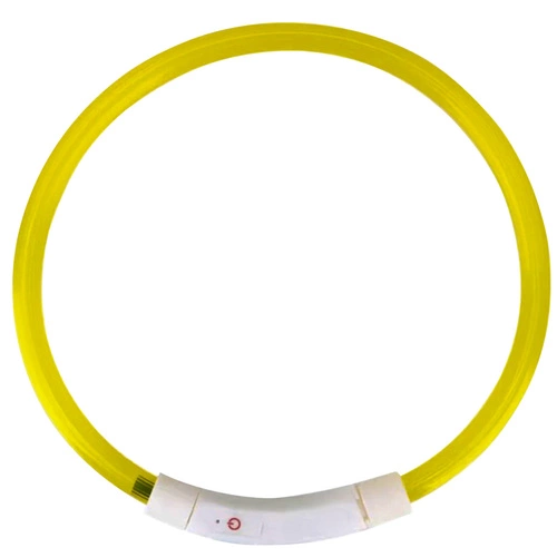 Purlov Obroża Świecąca LED dla Psa USB Regulowana 70 cm