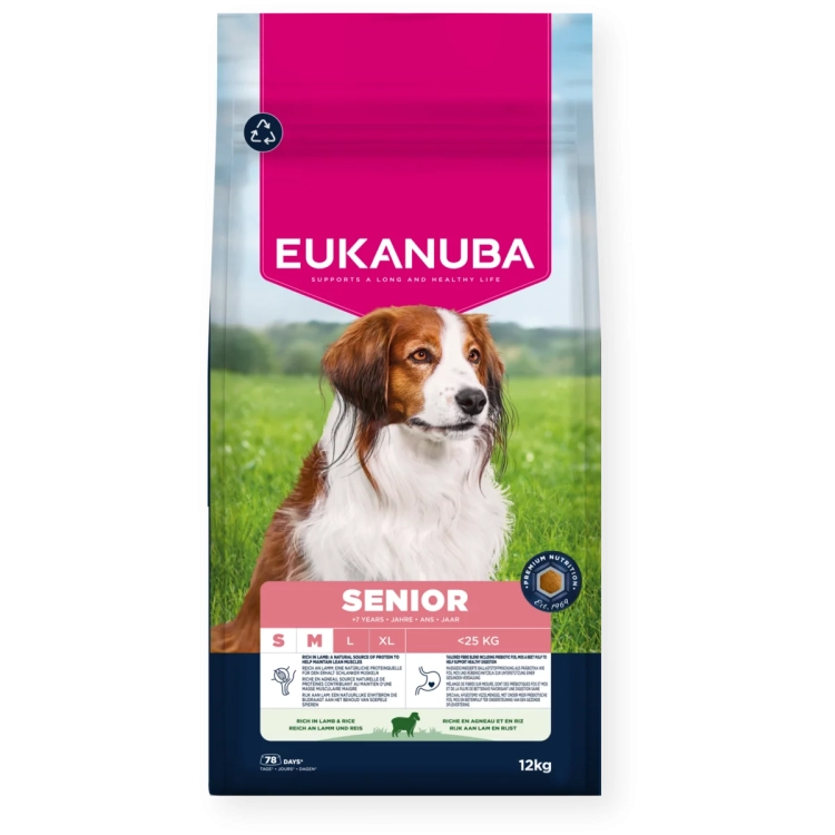 Eukanuba Senior S&M Lamb&Rice 12kg