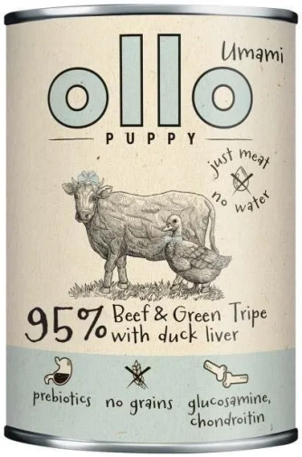 Ollo Umami Puppy Wołowina & Żwacz & Wątróbka Z Kaczki 400g