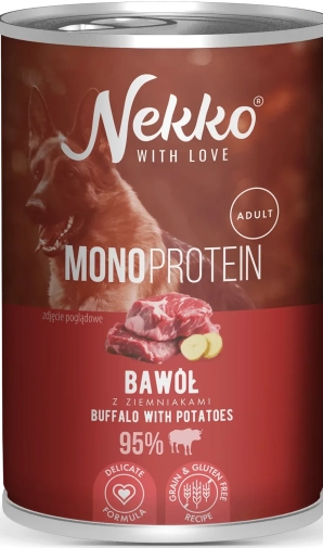 Nekko Mono konserwa 400g Bawół z Ziemniakami