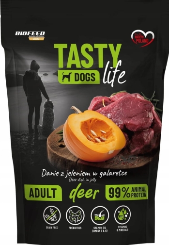 Tasty Dogs Life Saszetka 500g z Jeleniem