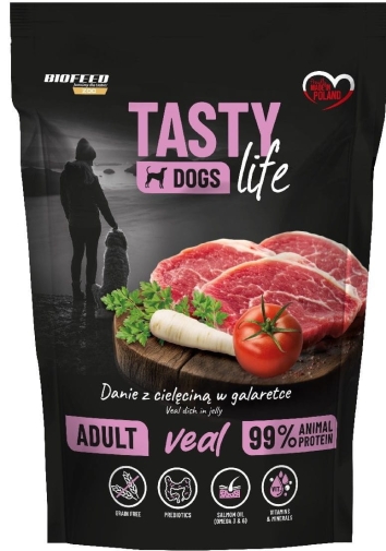 Tasty Dogs Life Saszetka 500g z Cielęciną