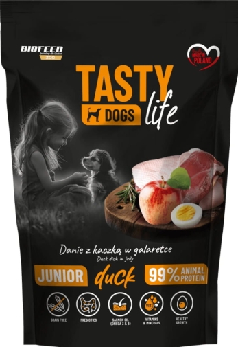 Tasty Dogs Life Saszetka 500g Junior z Kaczką
