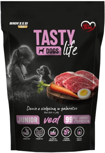 Tasty Dogs Life Saszetka 500g Junior z Cielęciną