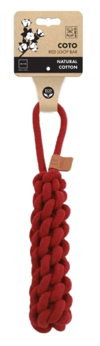 M-Pets Zabawka Dla Psa Coto Lop Bar - Szarpak 34cm Czerwony