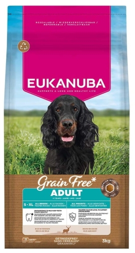 Eukanuba Grain Free Adult S/XL Dziczyzna 3kg