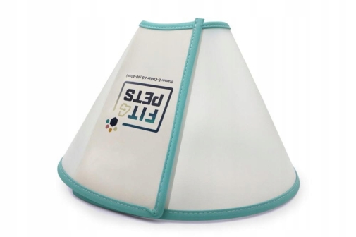 Fit4Pet Kołnierz Pooperacyjny z Obszyciem na Rzep nr.8 - 40-42cm