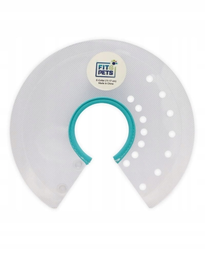 Fit4Pet Kołnierz Pooperacyjny z Obszyciem na Zatrzask nr.1 - 11-17cm