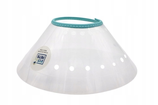 Fit4Pet Kołnierz Pooperacyjny z Obszyciem na Zatrzask nr.3 - 22-33,5cm