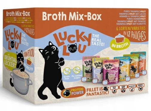 Lucky Lou Extrafood Mix-Box Multipack w Bulionie saszetki 12x70g