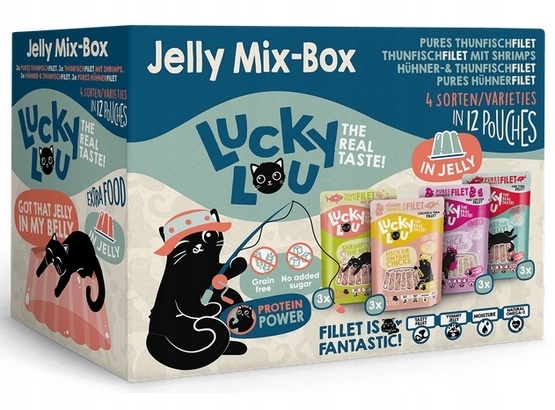 Lucky Lou Extrafood Mix-Box Multipack w Galarecie saszetki 12x70g