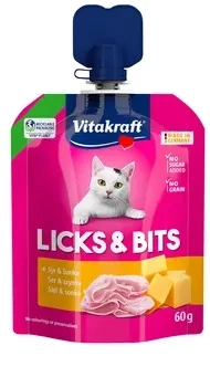 Vitakraft Przysmak Dla Kota Lick & Bits Ser z Szynką 60g