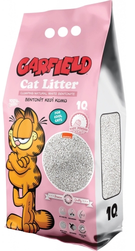 Żwirek Bentonit Dla Kota 10L Baby Powder Garfield