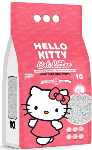 Żwirek Bentonit Dla Kota 10L Baby Powder Hello Kitty