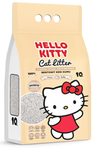 Żwirek Bentonit Dla Kota 10L Naturalny Hello Kitty
