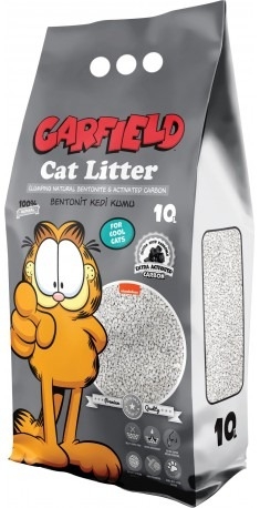 Żwirek Bentonit Dla Kota 10L Z Węglem Aktywnym Garfield