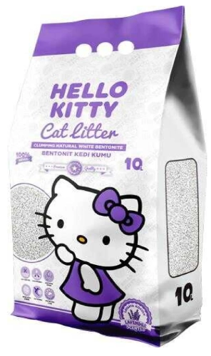 Żwirek Bentonit Dla Kota 10L Lawendowy Hello Kitty