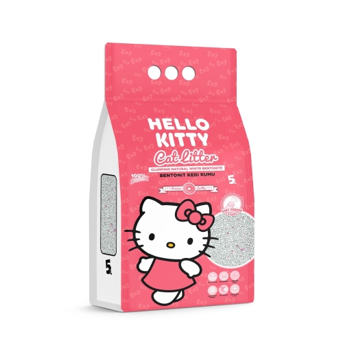Żwirek Bentonit Dla Kota 5L Baby Powder Hello Kitty