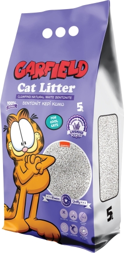 Żwirek Bentonit Dla Kota 5L Lawendowy Garfield