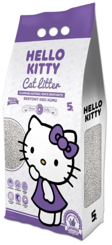 Żwirek Bentonit Dla Kota 5L Lawendowy Hello Kitty