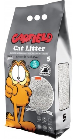 Żwirek Bentonit Dla Kota 5L Z Węglem Aktywnym Garfield