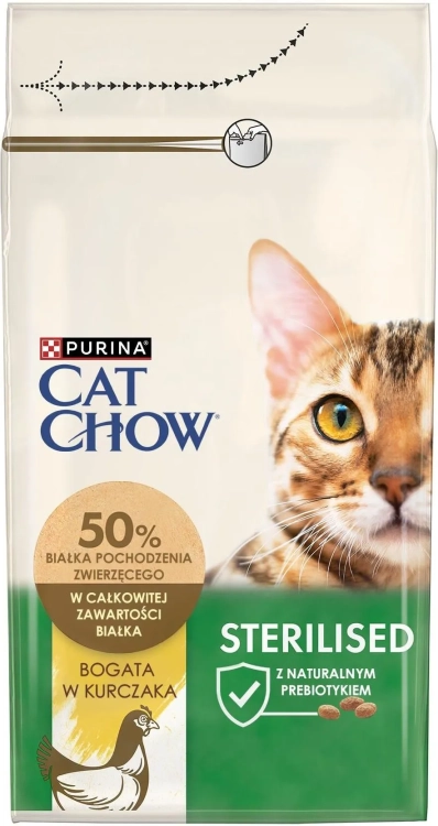 Cat Chow Sterilised z Indykiem 1,5kg