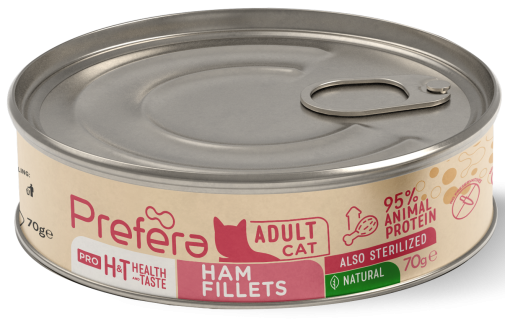 Prefera Cat Filet Szynka z Kurczakiem 70g